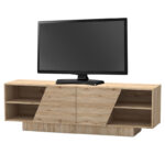 Έπιπλο τηλεόρασης Stevie pakoworld sonoma 160x40x50εκ κωδ. 0060-248-000004