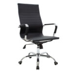 Καρέκλα γραφείου διευθυντή Valter pakoworld μαύρο pu 55.5x58x108εκ κωδ. 0060-277-000001