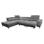 MASSIMO Καναπές Δεξιά Γωνία Ηλεκτρικά Συρόμενα Καθίσματα, Ύφασμα Water Repellent Γκρι κωδ. 0706-Ε-00025935