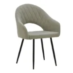 Πολυθρόνα Macie pakoworld ύφασμα antique γκρι-μαύρο 58x50x85εκ. κωδ.0060-029-000150