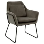 Πολυθρόνα Mira pakoworld βελούδο ανθρακί-μαύρο 65x69x86εκ. κωδ.0060-029-000161