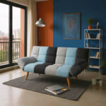 Καναπές - κρεβάτι 3θέσιος Freddo pakoworld με ύφασμα πολύχρωμο 182x81x84εκ. κωδ.0060-024-000005