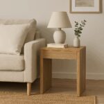 Βοηθητικό τραπέζι Focused pakoworld MDF φυσικό 40x40x50εκ. κωδ.0060-260-000002