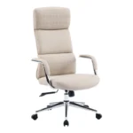 Καρέκλα γραφείου διευθυντή Bendona pakoworld pu σε μπεζ απόχρωση 71x78x119-127εκ. κωδ.0060-033-000035