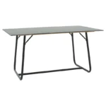 Τραπέζι Revello pakoworld sintered stone μαύρο μαρμάρου-μαύρο 150x90x75εκ. κωδ.0060-101-000075