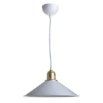 Φωτιστικό οροφής μονόφωτο PWL-0964 pakoworld Ε27 λευκό Φ30x14.5εκ. κωδ.0060-147-000012