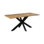 Tραπέζι Gilman pakoworld MDF sonoma-μαύρο 150x90x75εκ. κωδ. 0060-235-000021