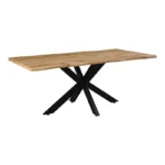 Tραπέζι Gilman pakoworld MDF sonoma-μαύρο 180x90x75εκ. κωδ. 0060-235-000022