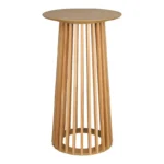 Τραπέζι μπαρ Domonic pakoworld mdf φυσικό Φ60x105εκ. κωδ. 0060-260-000022