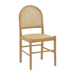 Καρέκλα Alessia pakoworld ξύλο οξιάς-rattan φυσικό 43x44x89εκ. κωδ.0060-263-000010