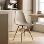 Καρέκλα Julita pakoworld PP cappuccino με φυσικό πόδι 46x52x80εκ. κωδ.0060-271-000047