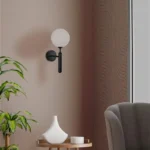 Φωτιστικό τοίχου-απλίκα Genka pakoworld G9 μέταλλο μαύρο-λευκο 15x23x34εκ. κωδ.0060-342-000115