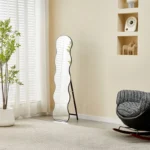 Καθρέπτης Waven pakoworld σε μαύρη απόχρωση 38x28x148εκ. κωδ.0060-384-000011