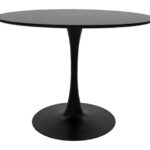 Tραπέζι Balou pakoworld mdf σε μαύρη απόχρωση Φ100x73εκ κωδ. 0060-029-000373