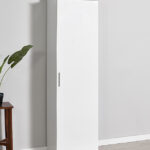 Ντουλάπι-στήλη Chad1 pakoworld λευκό gloss 45x32x169εκ κωδ. 0060-039-000154