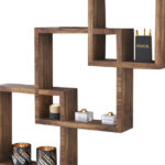 Ραφιέρα τοίχου Maas pakoworld χρώμα καρυδί 33x8.5x33εκ κωδ. 0060-120-000060