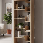 Βιβλιοθήκη Naya pakoworld sonoma-ανθρακί 72x30x182.5εκ κωδ. 0060-123-000153