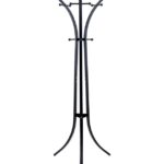 Καλόγερος ρούχων Zensine pakoworld μέταλλο σε μαύρη απόχρωση 51x63x175εκ