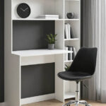 Γραφείο με βιβλιοθήκη Janson pakoworld σε λευκή απόχρωση 113.2x40x141.8εκ κωδ. 0060-230-000081