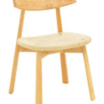 Καρέκλα Clareta pakoworld rubberwood-σχοινί σε φυσική απόχρωση 53x55x79εκ κωδ. 0060-263-000057