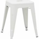 Σκαμπό Utopia pakoworld μέταλλο σε λευκή ματ απόχρωση 30x30x45εκ κωδ. 0060-270-000051