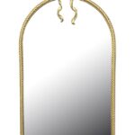 Καθρέπτης Frensia Inart μέταλλο σε χρυσή απόχρωση 58x3x93εκ κωδ. 0060-295-000030