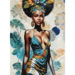 Πίνακας σε καμβά Georgina 3D Inart 80x3x120εκ κωδ. 0060-296-000085