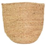 Διακοσμητικό καλάθι Mideko Inart γιούτα σε φυσική απόχρωση Φ25x25εκ κωδ. 0060-302-000053