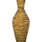 Διακοσμητικό βάζο Lerpon Inart banana rope σε φυσική απόχρωση Φ40x100εκ κωδ. 0060-343-000097