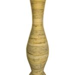 Βάζο Virnia Inart pe rattan σε φυσική απόχρωση Φ40x100εκ κωδ. 0060-343-000107