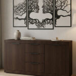 Μπουφές Doha pakoworld σε wenge απόχρωση 150x45x80.5εκ κωδ. 0060-361-000101