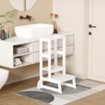 Παιδικός πύργος εκμάθησης Chiquel pakoworld τ. Montessori ξύλο σε λευκή απόχρωση 45.7x51x90εκ κωδ. 0060-370-000029