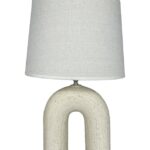 Επιτραπέζιο φωτιστικό Archo Inart Ε27 κεραμικό σε μπεζ απόχρωση Φ30x45εκ κωδ. 0060-387-000007