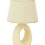 Επιτραπέζιο φωτιστικό Collie Inart Ε14 κεραμικό σε μπεζ απόχρωση Φ18x29εκ κωδ. 0060-387-000010