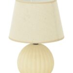 Επιτραπέζιο φωτιστικό Melanie Inart Ε14 κεραμικό σε μπεζ απόχρωση Φ22x30εκ κωδ. 0060-387-000013