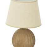 Επιτραπέζιο φωτιστικό Melanie Inart Ε14 κεραμικό σε γκρι antique- μπεζ απόχρωση Φ22x30εκ κωδ. 0060-387-000015