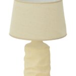 Επιτραπέζιο φωτιστικό Wabbi Inart Ε27 κεραμικό σε μπεζ απόχρωση Φ28x41εκ κωδ. 0060-387-000016