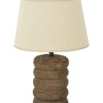 Επιτραπέζιο φωτιστικό Graike Inart Ε27 κεραμικό σε γκρι antique-μπεζ απόχρωση Φ26x37εκ κωδ. 0060-387-000021