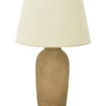 Επιτραπέζιο φωτιστικό Barout Inart Ε27 κεραμικό σε γκρι antique- μπεζ απόχρωση Φ40x62εκ κωδ. 0060-387-000023