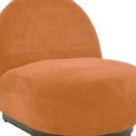 Πολυθρόνα Zenny pakoworld υφασμα terracotta 64x85x68εκ κωδ. 0060-392-000010