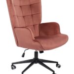 Καρέκλα γραφείου διευθυντή Lobima pakoworld περιστρεφόμενη σάπιο μήλο βελούδο 71x68x104εκ κωδ. 0060-393-000023