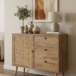 Μπουφές Oslo pakoworld σε sonoma απόχρωση 85x39x79εκ κωδ. 0060-086-000023