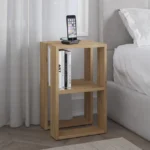 Κομοδίνο - Τραπεζάκι βοηθητικό Lonie Megapap χρώμα sapphire oak 34x30x55εκ. κωδ. 0711-0207477