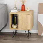 Κομοδίνο Glynn Megapap χρώμα sapphire oak 50,2x44,6x60εκ. κωδ. 0711-0214147