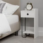 Κομοδίνο Sirius Megapap δεξί χρώμα λευκό 32x30x61εκ. κωδ. 0711-0214339