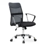 Καρέκλα γραφείου Franco Megapap με ύφασμα Mesh χρώμα μαύρο 59x57x95/105εκ. κωδ. 0711-0223108